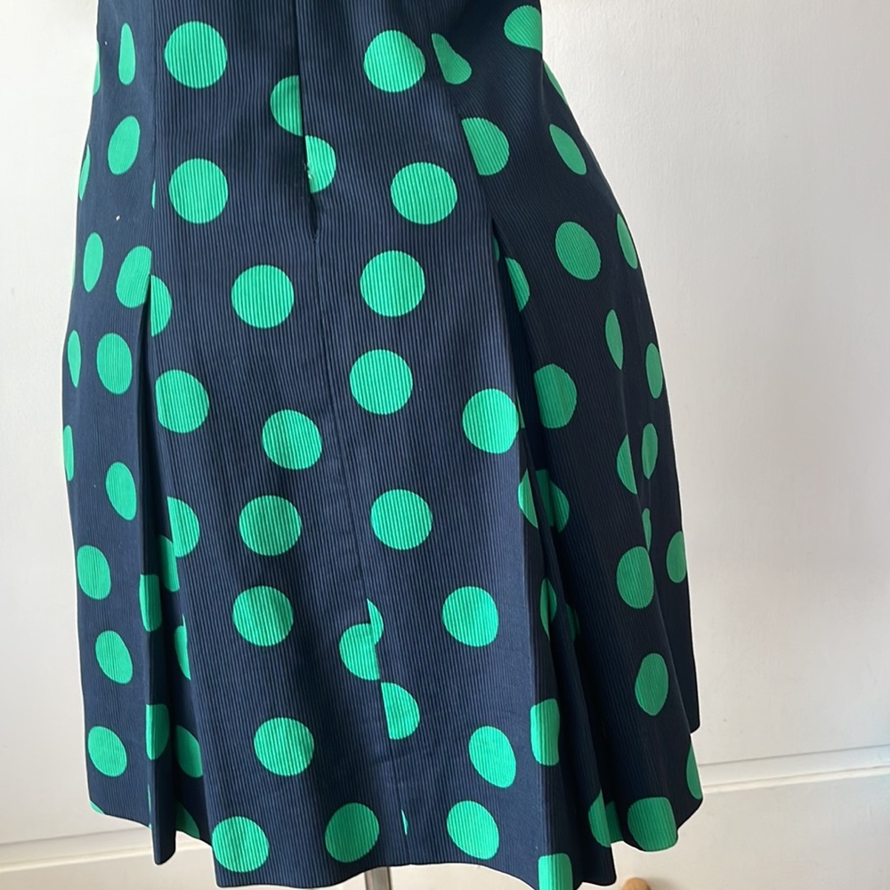 DAVID HAYES Lovely Vintage polka dot green/ blue color, Womens DRESS size 10” - Picture 7 of 16